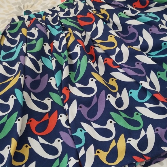 Bird Print Skirt - Picture 2 of 2